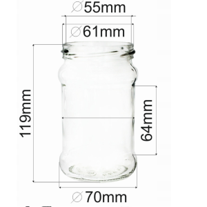 50x 315ml Słoik szklany słoiki szklane na miód dżem sok dżem konfitury+ zakrętka do wyboru
